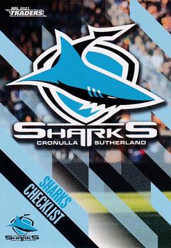 2021 NRL Traders #031 Cronulla Sharks Checklist Front